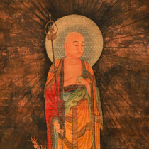 Buddha and Bodhisattva statues filigree thangka water and land paintings Taoist statues Ming Dynasty Ksitigarbha Bodhisattva electronic version