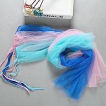 Korean version of June 1 Childrens Day dress Frozen Princess dress Aisha cloak long cute childrens performance yarn