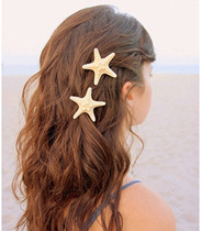 Handmade diy starfish hair wear headgear with Mermaid wig starfish