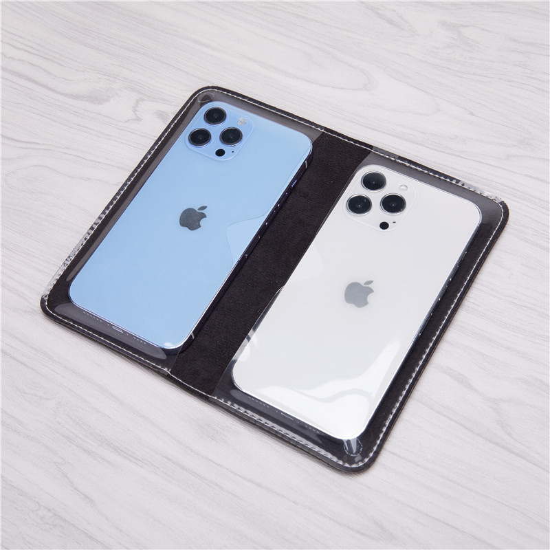 Mobile Phone Case for Two Phones, Transparent and Touchable, Dual Phone Pouch, Two-In-One Anti-Scratch Storage Wallet-Style Horizontal Case Mobile Phone Case for Two Phones, Transparent and Touchable, Dual Phone Pouch, Two-In-One Anti-Scratch Storage Wallet-Style Horizontal Case