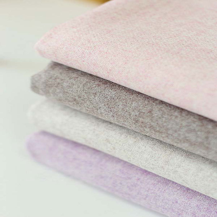 Classic Thin Non-Pilling Woolen Fabric Twill Flannel Double-Sided Woolen Fabric for Hanfu Woolen Coat Material