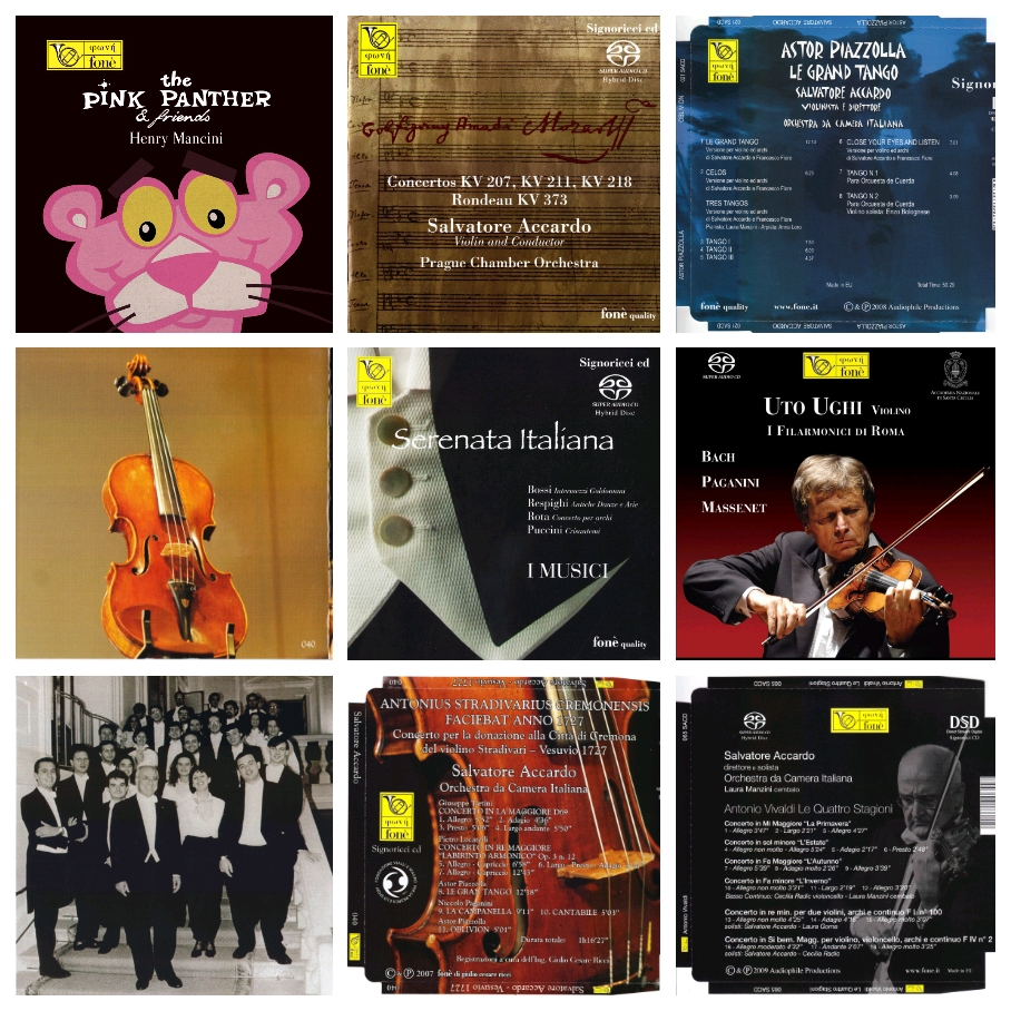 Italian fever company Fone SACD high bit rate DSD HiRes distortion-free mastering