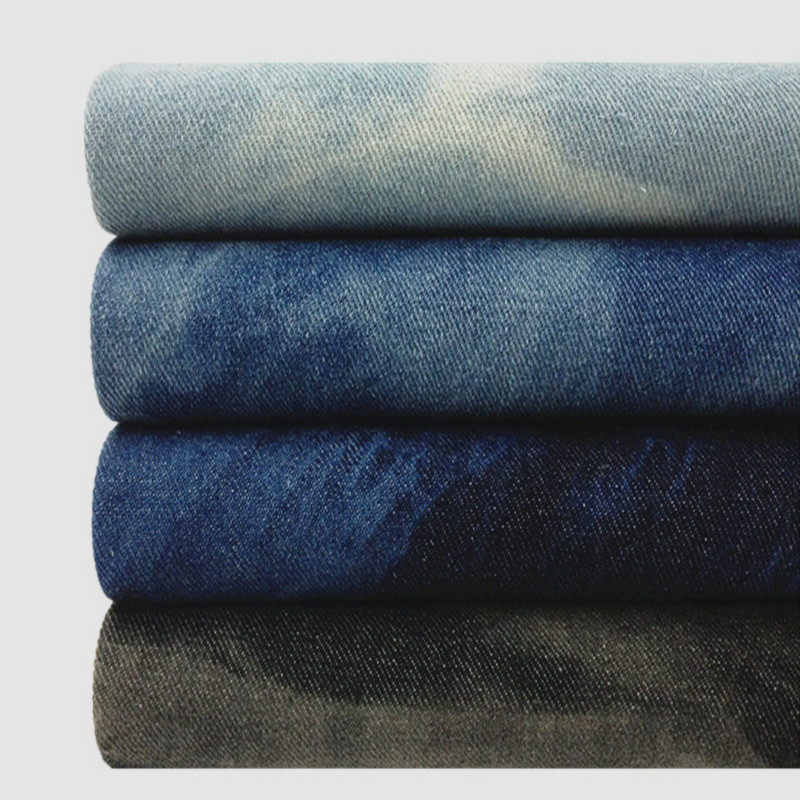 Trendy Tie-Dye Denim Fabric Classic Washed Thick Denim Pants Jacket Denim Fabric Sofa Cover Denim Fabric