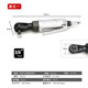 Mini 3/8 Right-Angle Pneumatic Ratchet Wrench, Powerful 1/4 Air Wrench, 90-Degree Air Wrench, Elbow Small Air Gun