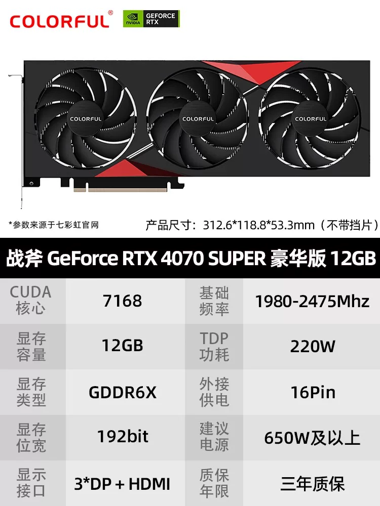 Видеокарта Colorful RTX 3060 Ti Ultra W OC G6X — 8/12 ГБ, трёхвентиляторный разгонный дизайн для 2K-игр