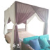 Genuine nhà Xin Hoa Kỳ bật vấn đề pleated sợi bông tấm áp phích màu giường ngủ tán lưới giường vỏ Shaman Mỹ - Bed Skirts & Valances rèm giường Bed Skirts & Valances