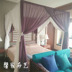 Genuine nhà Xin Hoa Kỳ bật vấn đề pleated sợi bông tấm áp phích màu giường ngủ tán lưới giường vỏ Shaman Mỹ - Bed Skirts & Valances rèm giường Bed Skirts & Valances