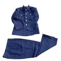 04 Winter suit Chinese old age old cadre Zhongshan suit casual thick durable navy blue