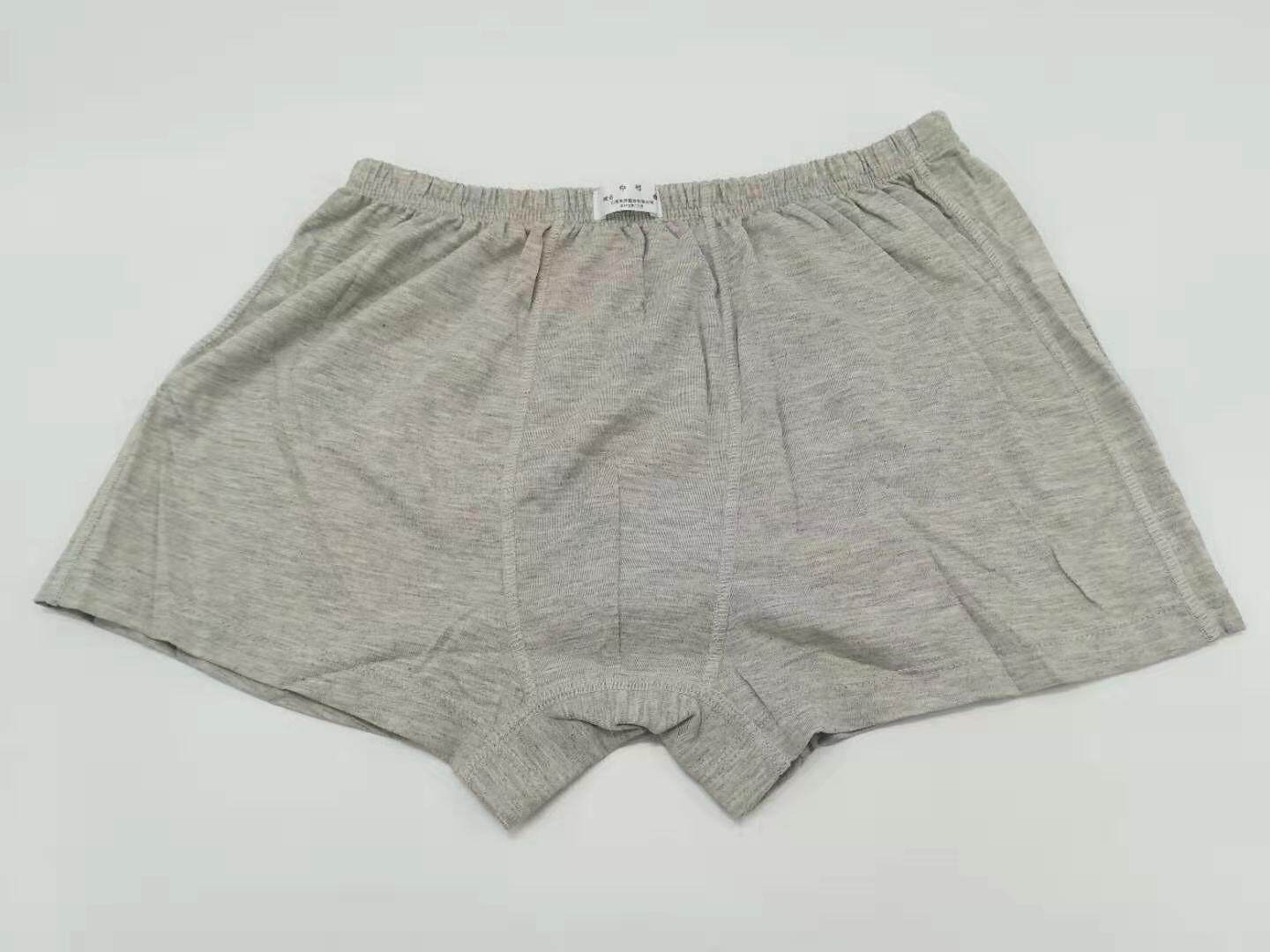 Gray shorts underwear pure cotton antibacterial fourcorns Model comfortable wear - resistant men