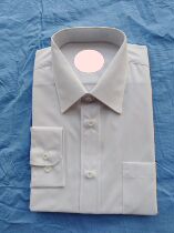 New pure white shirt mens business shirt dress shirt interview groom open shirt
