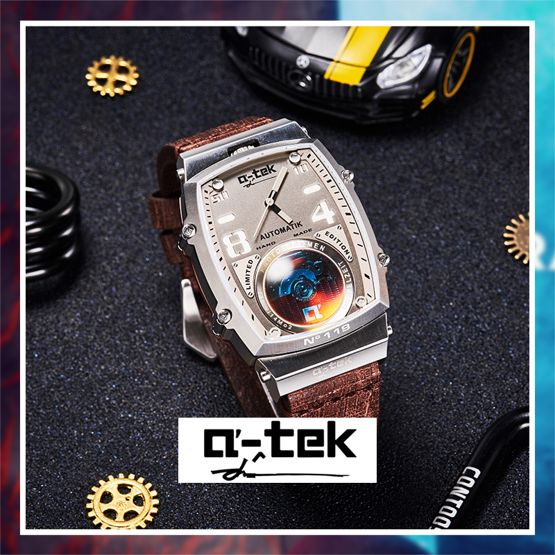 A-Tek European and American A-Tek Fashion Men's Watch Mechanical Men's Watch Scrollen Series A1407F A-Tek European and American A-Tek Fashion Men's Watch Mechanical Men's Watch Scrollen Series A1407F