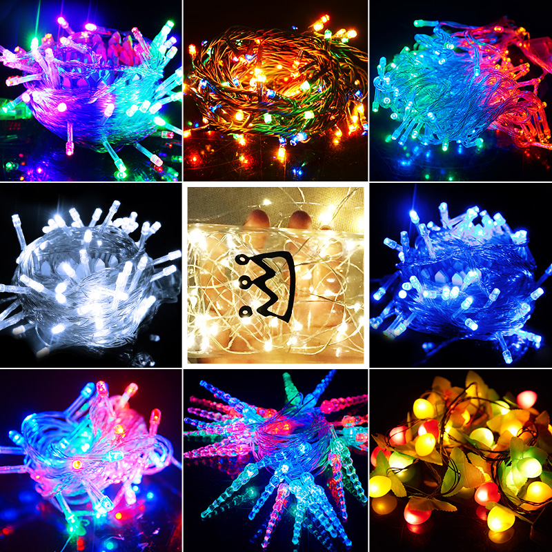 Christmas Decorations CHRISTMAS TREE LIGHT LANTERNS ROOM DECORATION SCENE ARRANGEMENT LED LIGHT STRINGS SMALL FLASHING LIGHTS HOLIDAY DECORATIONS