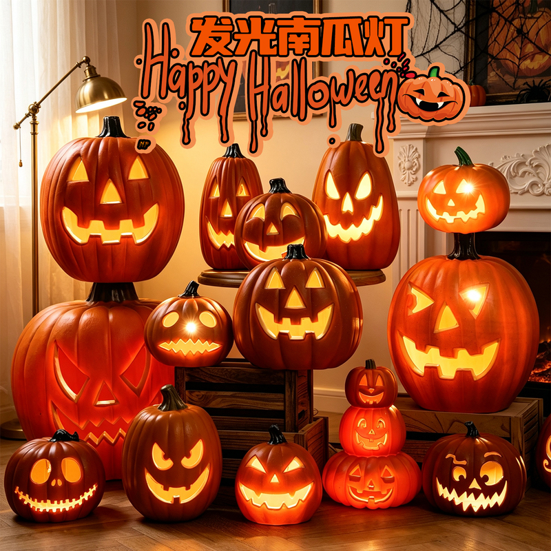 Pumpkin Lanterns, Glowing Halloween Night Decorations, Scene Setup Props, Ornaments, Atmosphere Setting, Party Entrance, Shop Pumpkin Lanterns, Glowing Halloween Night Decorations, Scene Setup Props, Ornaments, Atmosphere Setting, Party Entrance, Shop