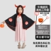 thoi trang haloween Halloween trẻ em trang phục cosplay nam và nữ sừng quỷ khăn choàng áo choàng ma cà rồng áo choàng hiệu suất tranh halloween Trang phục haloween