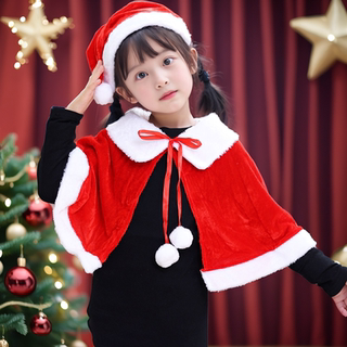 Рождественский плащ-накидка для детей