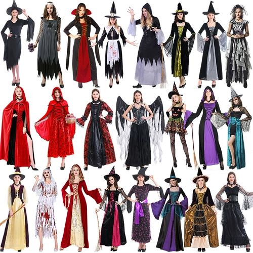 Косплей костюм на Хэллоуин для взрослых ужасов одежда ведьма ведьма костюм костюм костюм невесты костюм невесты костюм зомби