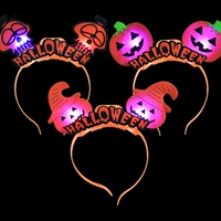 Аксессуар для волос, тыквенный фонарь, цоколь, мигающий детский ободок, xэллоуин, наряжаться