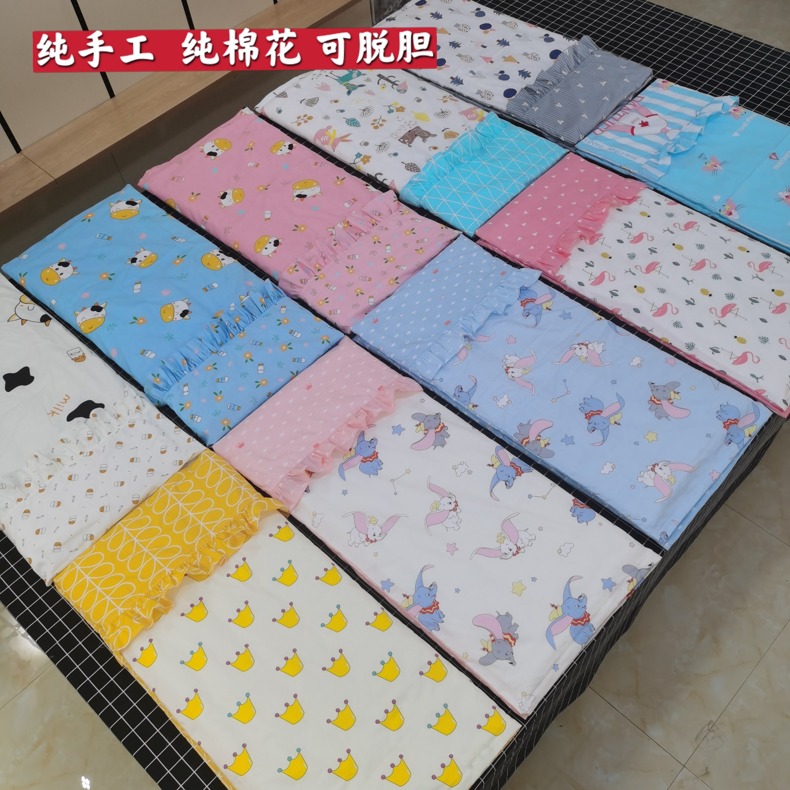 Baby cotton cover quilt children quilt autumn winter newborn baby thickened handmade kindergarten quilt Xinjiang cotton