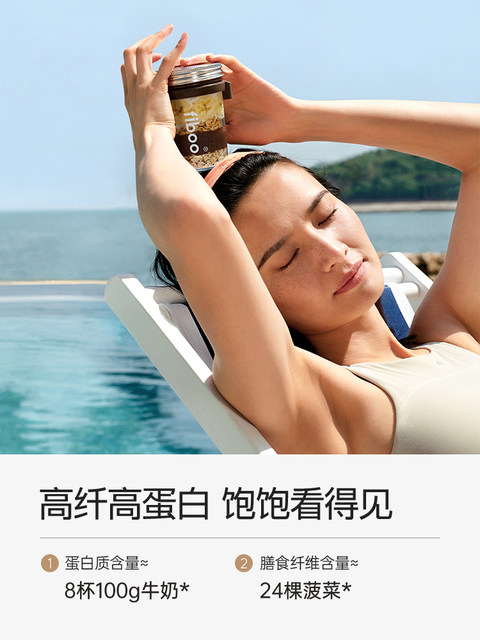 Fiboo Reveals Supermodel Protein Shake Meal Replacement Powder, Fibbo Low-Fat Low-Calorie Satiating Staple Food Flagship Store