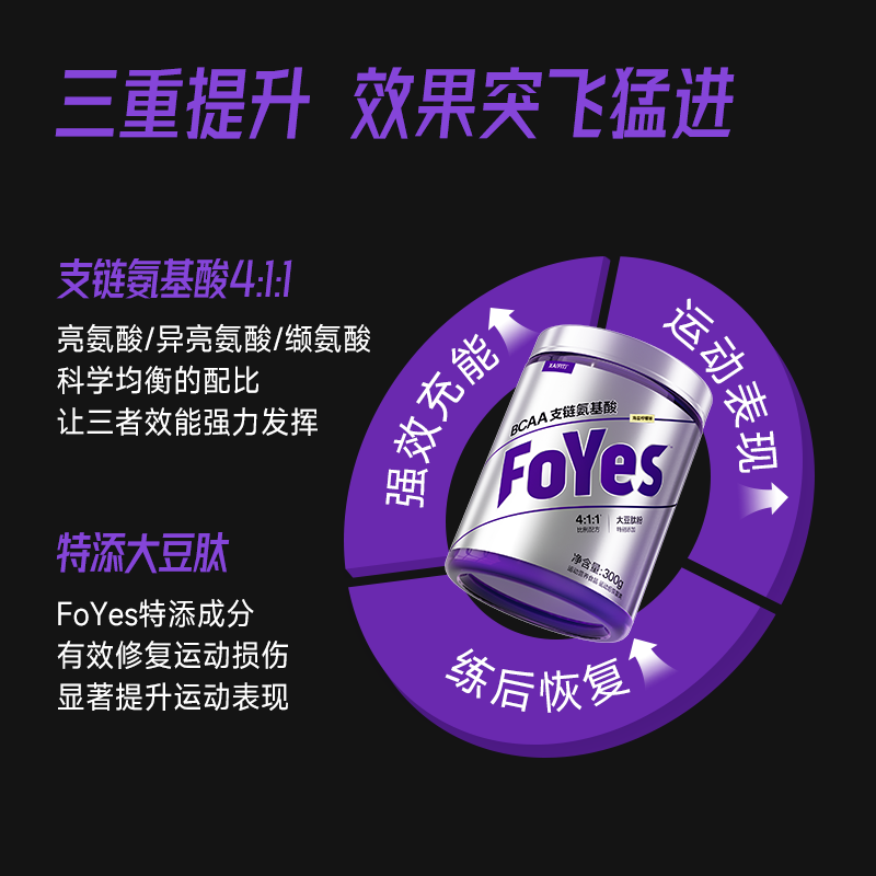 Foyes Bcaa Branched Chain Amino Acid Foryes Bacc Branched Chain Nutritional Powder Bcca Amino Acid Fitness Supplement