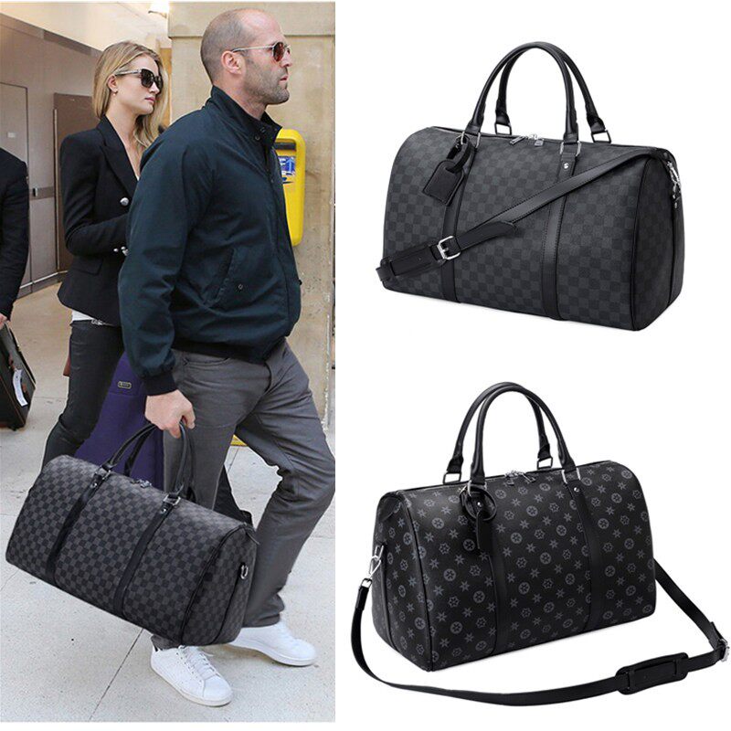 Дорожная сумка Keepall из натуральной кожи, спортивная сумка большой вместимости, сумка для посадки при пресбиопии, сумочка Изображение 1