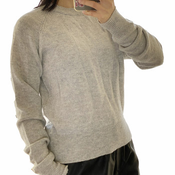 European and American Casual Simple Style 90% Wool + 10% Cashmere Soft and Non-Irritating Versatile Crew Neck Sweater