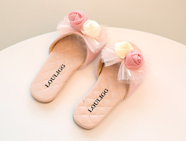 Pantoufles enfants en Cuir spatial pour été - semelle tendon - Ref 1033122 Image 11