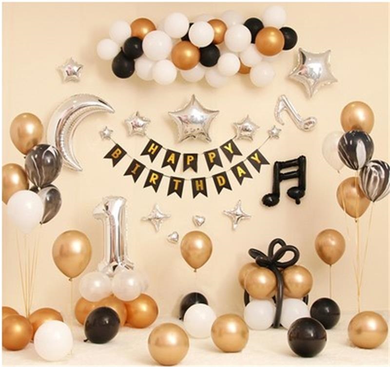 Happy birthday of the flag birthday arrangement of the birthday decoration scene for children