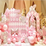 Макет сцены украшения дня рождения Мелоди, украшение 5-летия Куроме, украшение сцены девичьей вечеринки, украшение сцены Даляня