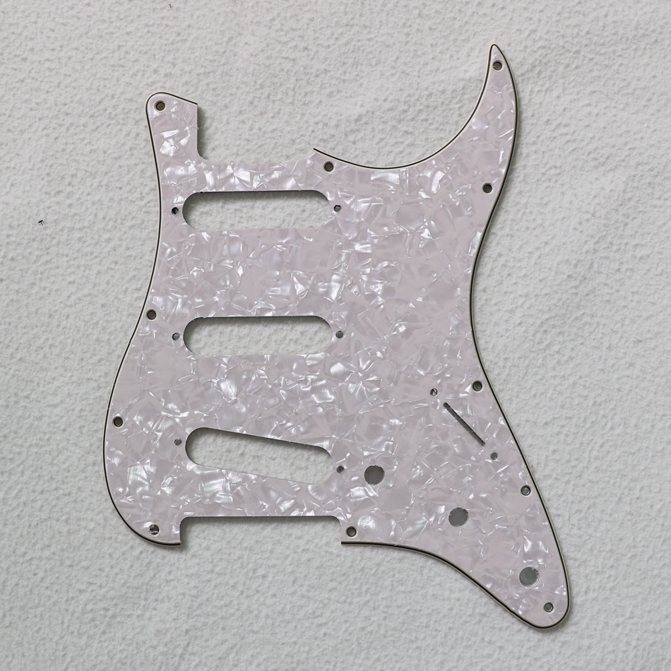 Brand new DIY hot pins American style SSS front cover plate ancient white pearl electric guitar guard plate ST panel with screw accessories