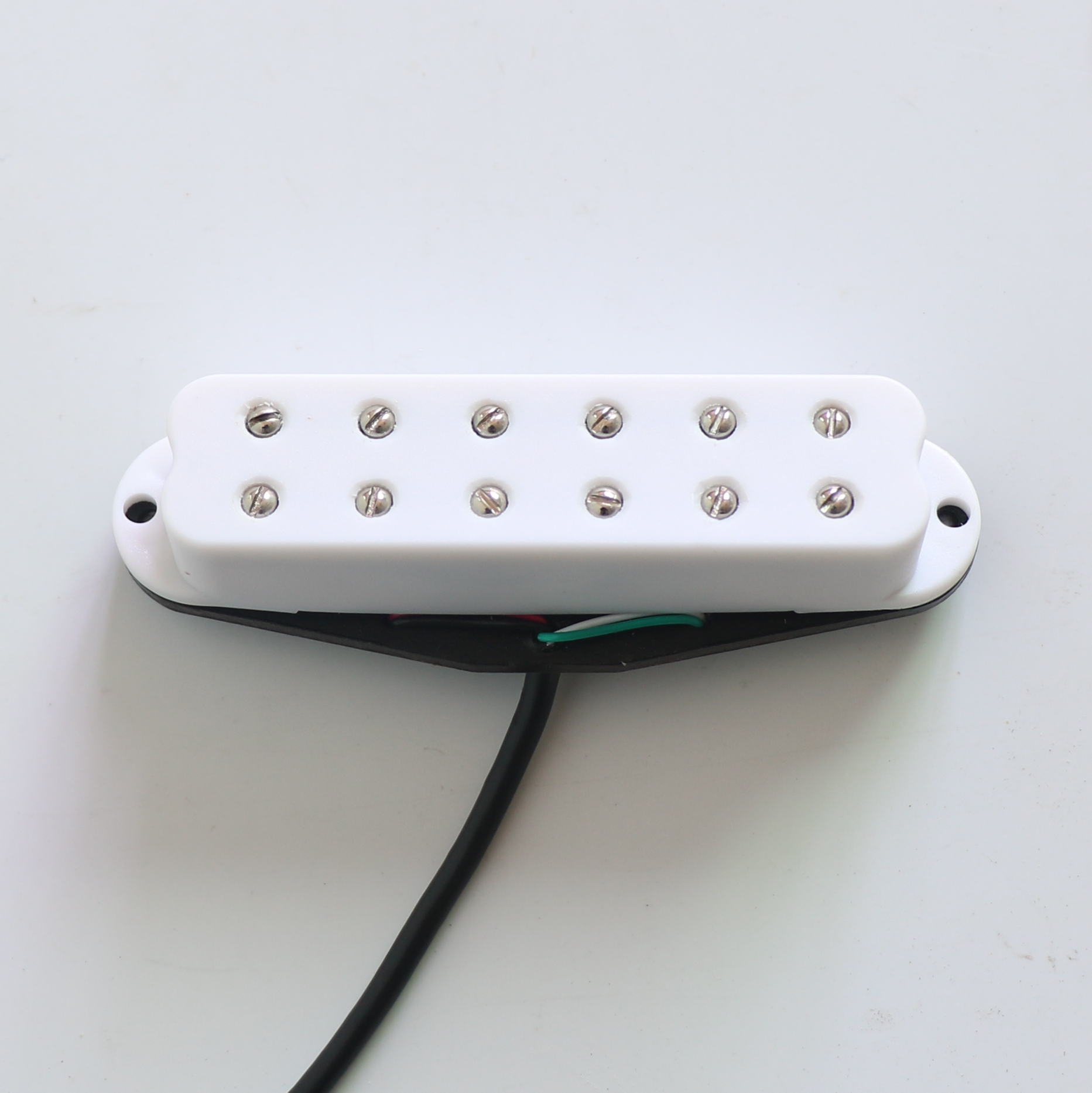 Dongli upgraded SQ electric guitar small double pickup Alnico No 5 double coil Strat white can be cut single and double