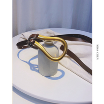 MissChens stylish one-piece belt to enhance the fashion of autumn and winter suit coats