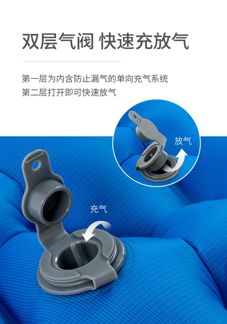 NH di động nhẹ đệm đôi bơm hơi ngoài trời Thảm cắm trại ngoài trời lều ngủ pad di động dày túi - Thảm chống ẩm / Mat / Gối xốp nền nhà