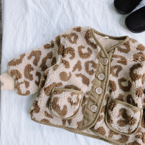 Bean bag Juno Winter Korean childrens clothes men and women childrens baby thick solid clip cotton wool cashmere BAO WELN plush cotton coat jacket