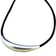 Handmade silver 925 sterling silver necklace collar large curved pipe Passepartout women's necklace Japanese and Korean version fashionable personalized silver jewelry