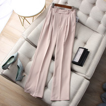 Good to wear to crying strength beauty legs to be very high and not wrinkled midway micro-broadleg straight cylinder casual long pants Western pants