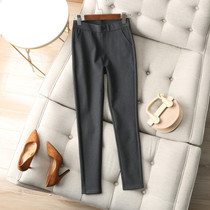 The God Pants 100 hitch high waist elastic Roman burqa velvety warm tight fit small foot pencil pants autumn and winter women