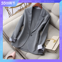 Aimar hands a handsome commute to fix a button elastic Roman cloth knit cotton little western dress jacket woman