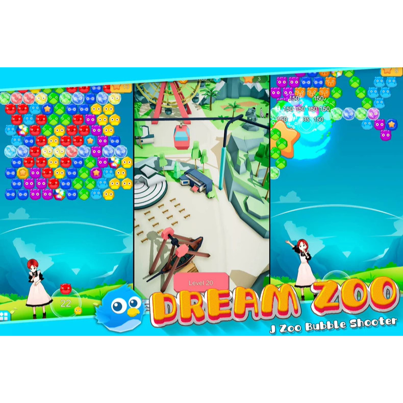 Unity源码2022 泡泡龙 Zoo Bubble Shooter 小游戏源代码-成都宝兰