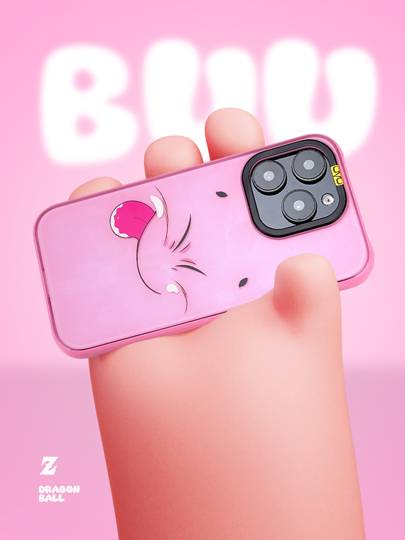 Dragon Ball Majin Buu Pink Cute Anime Anti-Fall iPhone Case