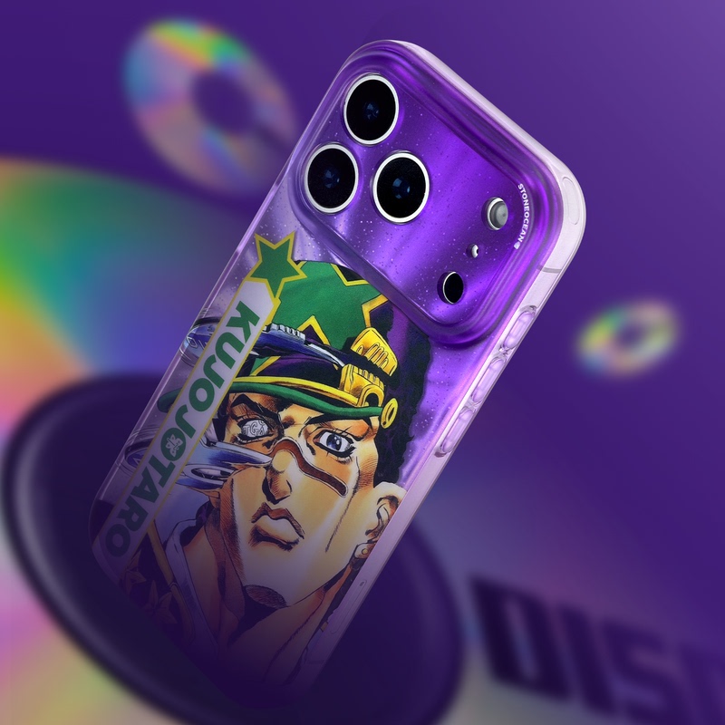 Jojo's Bizarre Adventure Phone Case Jotaro Suitable for Apple 17 Pro Max Magnetic Purple New Model Case iPhone 16 Anime Two-Dimensional Phone Protective Cover 15 Oxidation-Resistant Original Creative