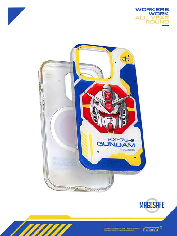 Anime Gundam 2D Magsafe – Plus/Pro/Max – 16, 15, 14, 13, 12 iPhone Case