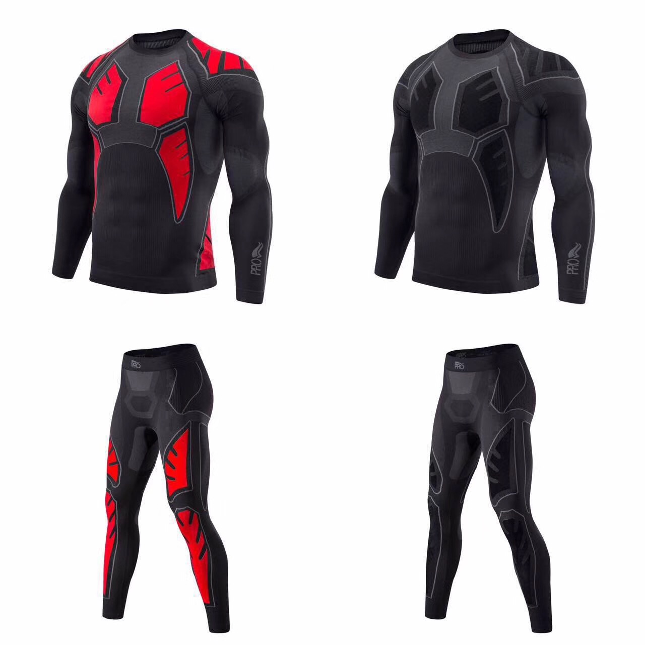 Men's High Stretch Compression Clothes Compression Pants Fitness Suit 4422