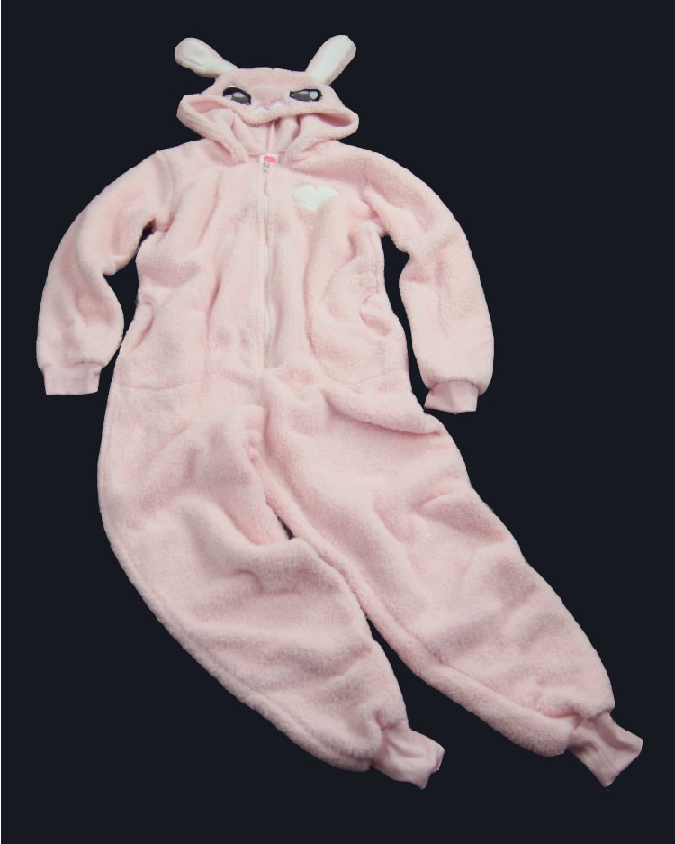 Defect treatment cute cartoon lamb velvet home clothing jumpsuit girls pajamas pants 0 6 X1114