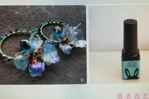 Crystal flower material transparent flower making liquid coloring shell glue colorful Starry Sky sense shell glue UV lamp