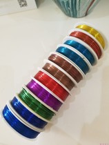 Paint and coloring process iron wire DIY colored thin wire 0 37mm0 4 crystal flower hair jewelry nail polish flower wire