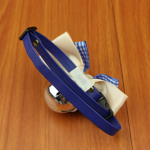 Синяя галстук-бабочка ручной работы, колокольчик с бантиком, аксессуар, домашний питомец