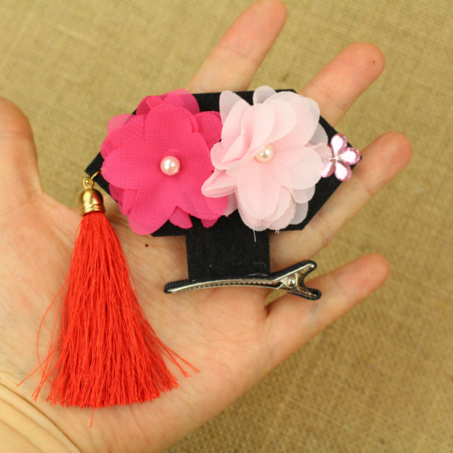 Pet Hairpin Funny COS Princess Flag Head Dog Head Flower Ornament Cat Supplies Teddy VIP Bichon Frize Yorkshire