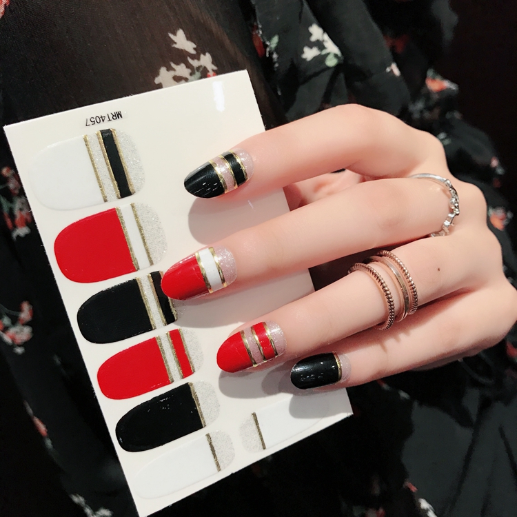 Công cụ nail đơn giản không thấm nước bền 3D nail sticker tấm kim loại craft nail sticker tỏa sáng sơn móng tay bộ dụng cụ làm nail