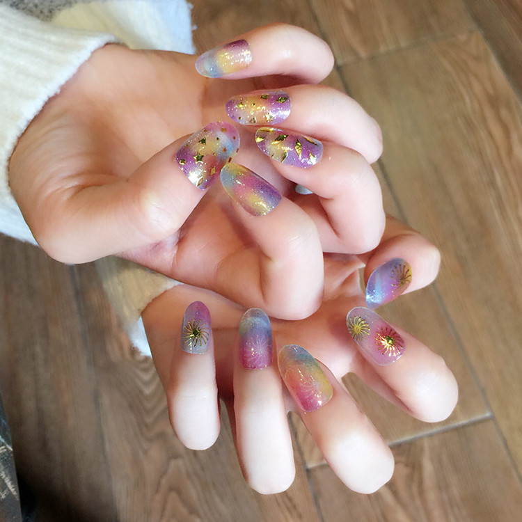 Công cụ nail đơn giản không thấm nước bền 3D nail sticker tấm kim loại craft nail sticker tỏa sáng sơn móng tay bộ dụng cụ làm nail